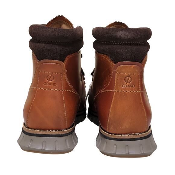 Cole Haan Men Zerogrand Hiker Waterproof Boots Size US 9M Tan Leather C30405 main image 6
